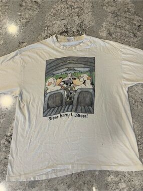 Vintage 90s Funny Sheep and Cow Tee